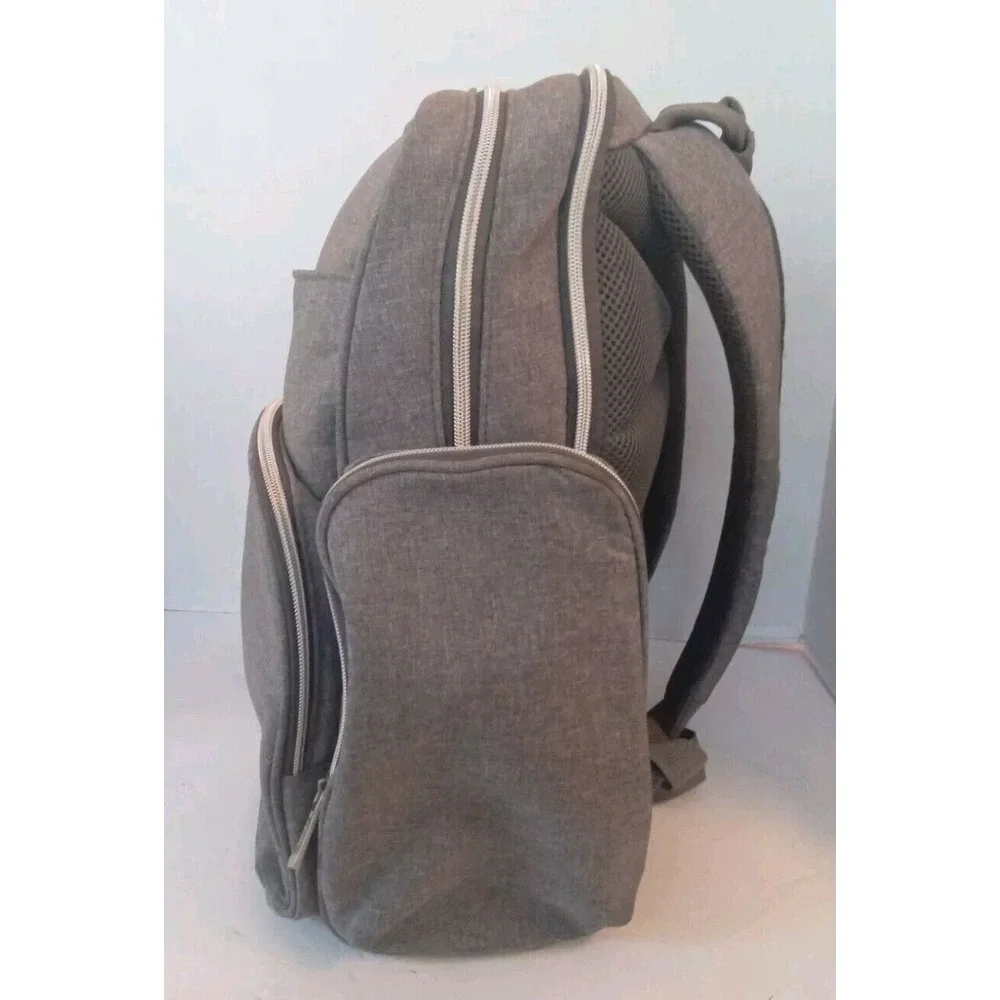 Diaper‎ Bag Backpack, Large Capacity, Insulated Pockets, Gray